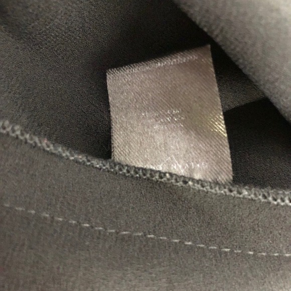 Galvan London Tunic Top Satin Long Sleeve Cold Shoulder Tie Back Black Size 2 - Picture 13 of 15